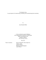 The optimism gap: lay prescriptions for characterizing, estimating, and communicating about uncertainty