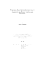 Efficient data-driven inference and uncertainty quantification for surrogate modeling and inverse problems