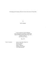 Developing and evaluating a physical activity intervention for rural men
