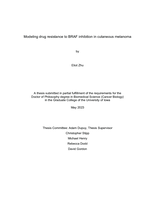 Modeling drug resistance to BRAF inhibition in cutaneous melanoma