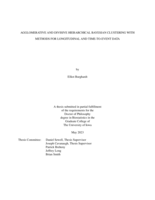 Agglomerative and divisive hierarchical bayesian clustering with methods for longitudinal and time-to-event data