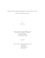 Bayesian finite mixture regression models with cluster-specific variable selection