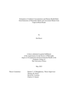 Estimation of ambient concentrations and human health risks from emissions of particulate matter and associated metals from unpaved rural roads