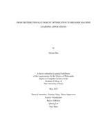 From distributionally robust optimization to broader machine learning applications