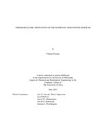 Thermoelectric mitigation of Pseudomonas aeruginosa biofilms