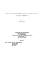 Improving the intervention fidelity of students conducting latency functional analyses via remote behavioral skills training