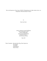The lived experience of surviving a COVID-19 hospitalization for older adults in Iowa: an interpretative phenomenological analysis