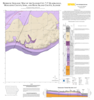 Bedrock Geologic Map of the Illinois City 7.5' Muscatine Quadrangle, Muscatine County, Iowa, and Rock Island County, Illinois