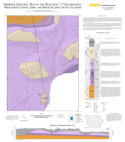 Bedrock Geologic Map of the Muscatine 7.5' Quadrangle, Muscatine County, Iowa, and Rock Island County, Illinois