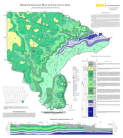 Bedrock Geologic Map of Lee County, Iowa