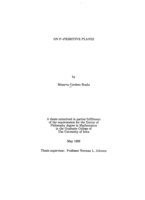 On p-primitive planes