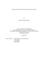 Dyadic relationships and their impact on health and wellbeing