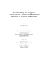 Understanding the polygenic architecture of autism with dimensional measures of behavior and gender