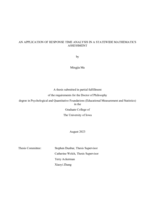 An application of response time analysis in a statewide mathematics assessment