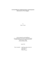 On the efficient implementation and parameter selection for TDA Mapper