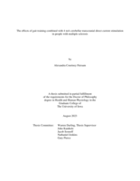 The effects of gait training combined with 4 mA cerebellar transcranial direct current stimulation in people with multiple sclerosis