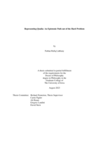 Representing qualia: an epistemic path out of the hard problem