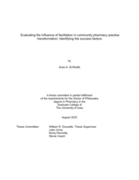 Evaluating the influence of facilitation in community pharmacy practice transformation: identifying the success factors