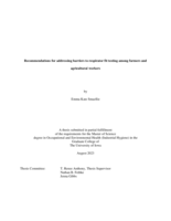 Recommendations for addressing barriers to respirator fit testing among farmers and agricultural workers