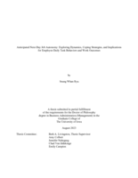 Anticipated next-day job autonomy: exploring dynamics, coping strategies, and implications for employee daily task behaviors and work outcomes