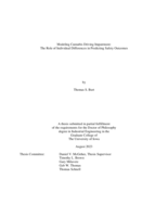 Modeling Cannabis driving impairment: the role of individual differences in predicting safety outcomes
