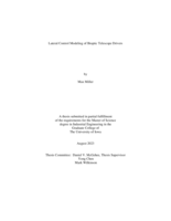 Lateral control modeling of bioptic telescope drivers