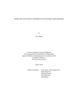 Improving investors' judgments with market benchmarks