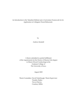 An introduction to the Takadimi method and a curriculum framework for its application in collegiate choral rehearsals
