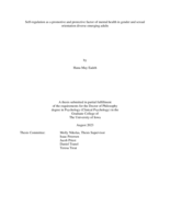 Self-regulation as a promotive and protective factor of mental health in gender and sexual orientation diverse emerging adults