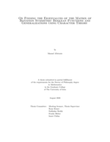 On finding the eigenvalues of the matrix of rotation symmetric Boolean functions and generalizations using character theory