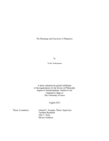 The meanings and functions of migration