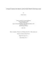 A Program Evaluation of the Objectives and Key Results Model for School Improvement