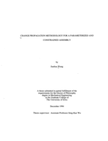 Change propagation methodology for a parameterized and constrained assembly