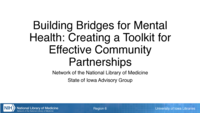Building Bridges for Mental Health: Creating a Toolkit for Effective Community Partnerships
