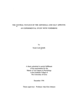 The central nucleus of the amygdala and salt appetite : an experimental study with yohimbine