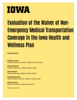 Evaluation of the Waiver of Non-Emergency Medical Transportation Coverage in the Iowa Health and Wellness Plan