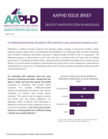 Dentist Participation in Medicaid