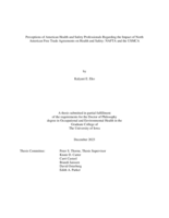 Perceptions of American health and safety professionals regarding the impact of North American Free Trade Agreements on health and safety: NAFTA and the USMCA