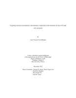 Targeting resistance mechanisms with selenium compounds in the treatment of clear cell renal cell carcinoma