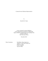 Common investor relations representation