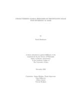 Characterizing global behaviors of precipitating solar wind hydrogen at Mars