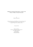 Applying automated reasoning to analyze and protect cellular network protocols