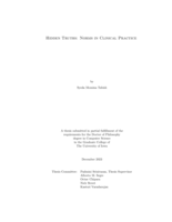 Hidden truths: norms in clinical practice