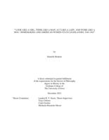 “‘Look like a girl, think like a man, act like a lady, and work like a dog’: homemaking and American women state legislators, 1945-1965”
