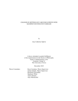 Changes in settings of care for patients with manifest Huntington's Disease