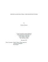 Defense against bacterial toxin secretion systems