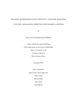 Exploring heterogeneous rate constants, lanthanide separation, catalysis, and baseline correction with graphical methods