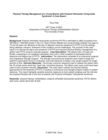 Physical Therapy Management of a Young Woman with Postural Orthostatic Tachycardia Syndrome: A Case Report