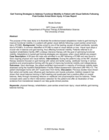 Gait Training Strategies to Address Functional Mobility in Patient with Visual Deficits Following Post-Cardiac Arrest Brain Injury: A Case Report
