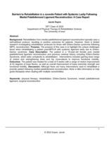 Barriers to Rehabilitation in a Juvenile Patient with Systemic Laxity Following Medial Patellofemoral Ligament Reconstruction: A Case Report